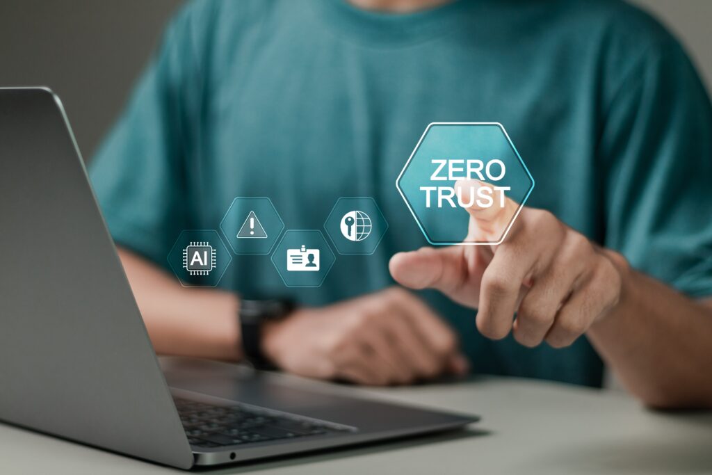 ZeroTrustSecurityConceptPersonUsingComputerLaptopWithZero - antivirus.com.tr by ESET